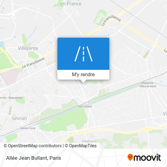 Allée Jean Bullant plan