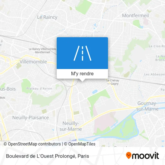 Boulevard de L'Ouest Prolongé plan
