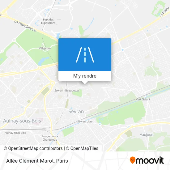 Allée Clément Marot plan