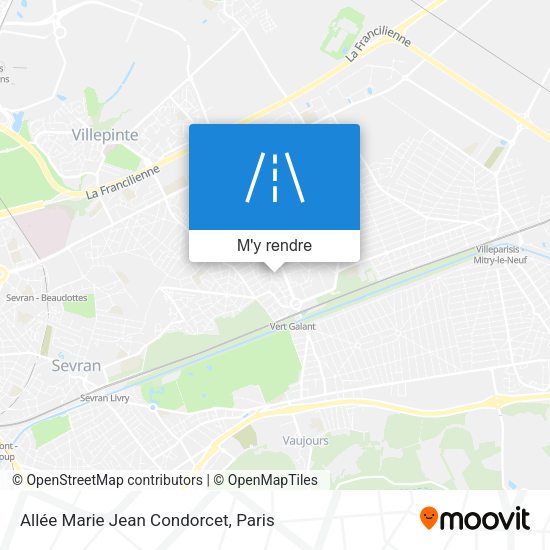 Allée Marie Jean Condorcet plan