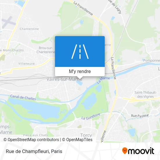 Rue de Champfleuri plan