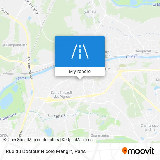 Rue du Docteur Nicole Mangin plan