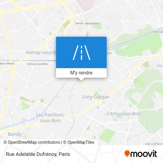 Rue Adelaïde Dufrénoy plan