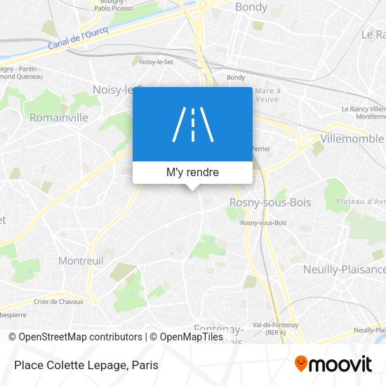 Place Colette Lepage plan