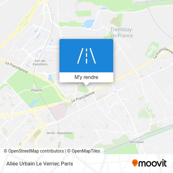 Allée Urbain Le Verrier plan