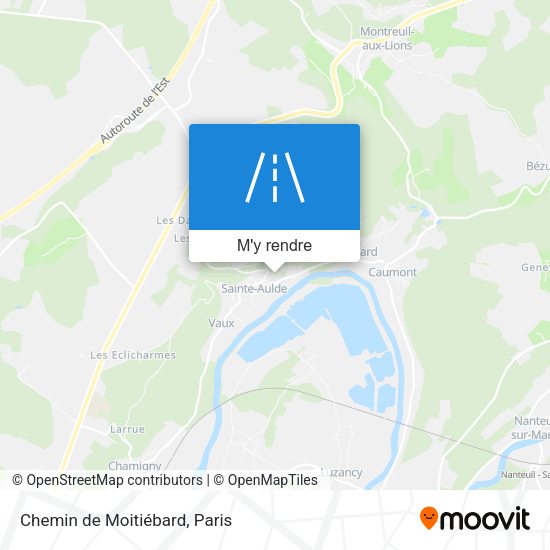Chemin de Moitiébard plan