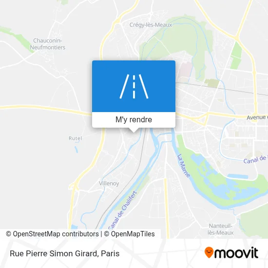 Rue Pierre Simon Girard plan