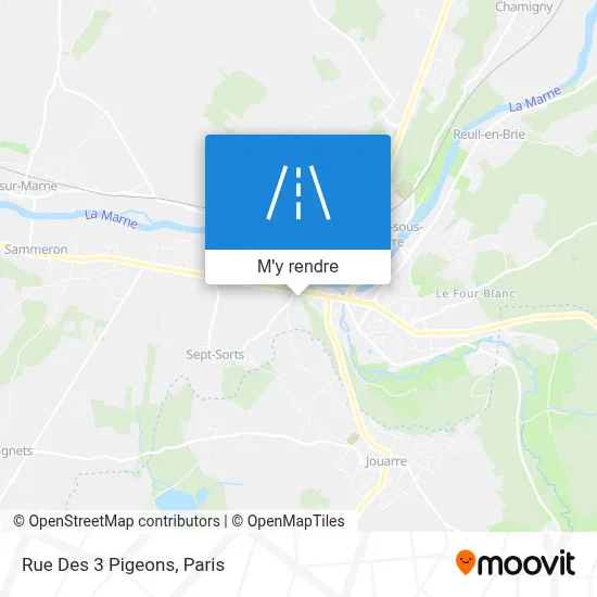 Rue Des 3 Pigeons plan