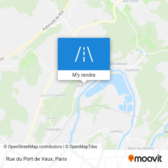 Rue du Port de Vaux plan