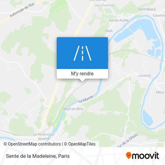 Sente de la Madeleine plan