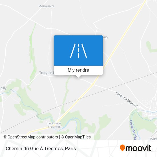 Chemin du Gué À Tresmes plan