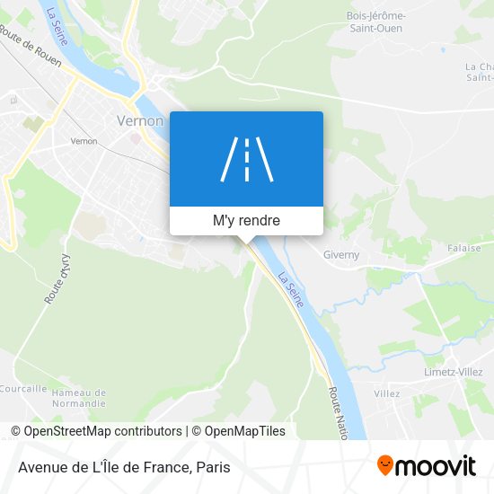 Avenue de L'Île de France plan