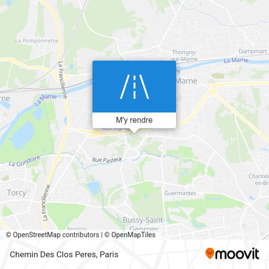 Chemin Des Clos Peres plan