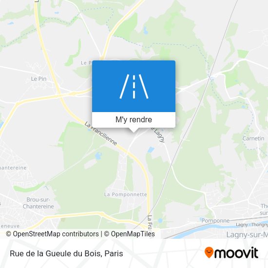 Rue de la Gueule du Bois plan
