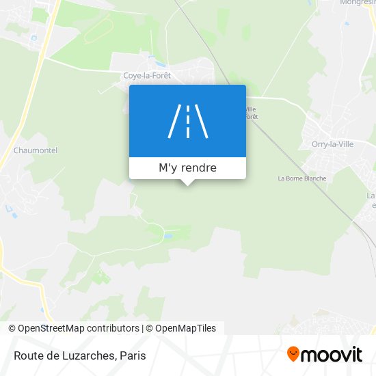 Route de Luzarches plan