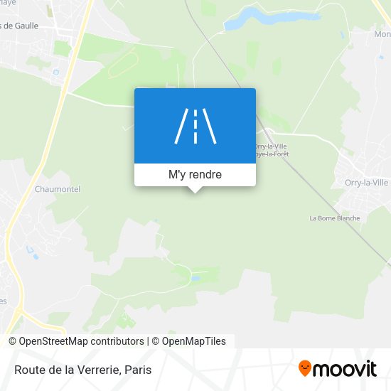 Route de la Verrerie plan