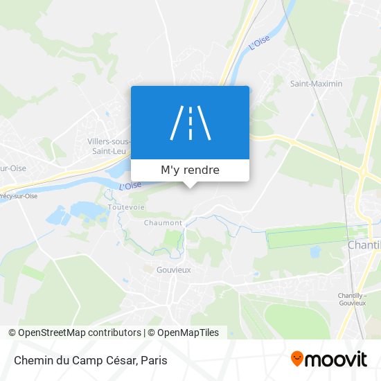 Chemin du Camp César plan