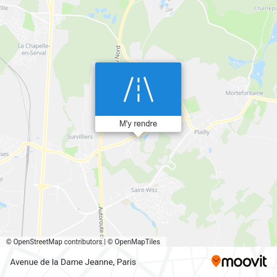Avenue de la Dame Jeanne plan