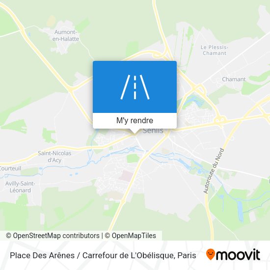 Place Des Arênes / Carrefour de L'Obélisque plan