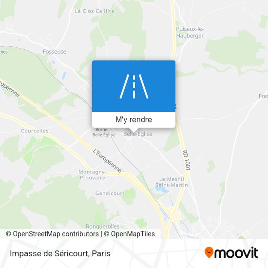 Impasse de Séricourt plan