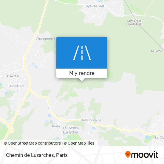 Chemin de Luzarches plan