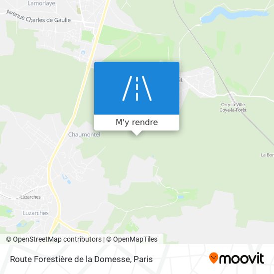 Route Forestière de la Domesse plan