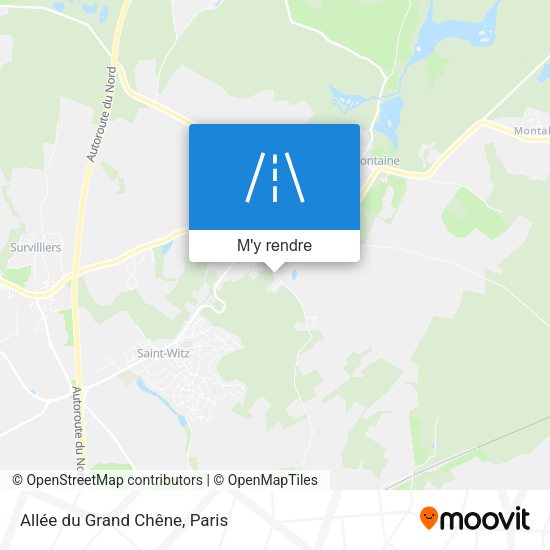 Allée du Grand Chêne plan