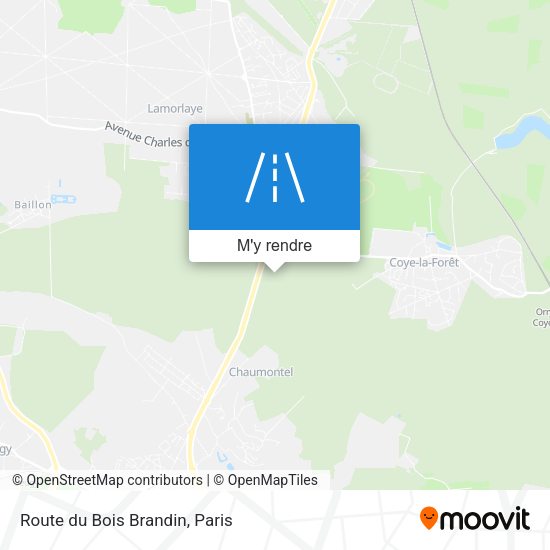 Route du Bois Brandin plan