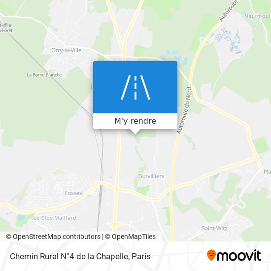 Chemin Rural N°4 de la Chapelle plan