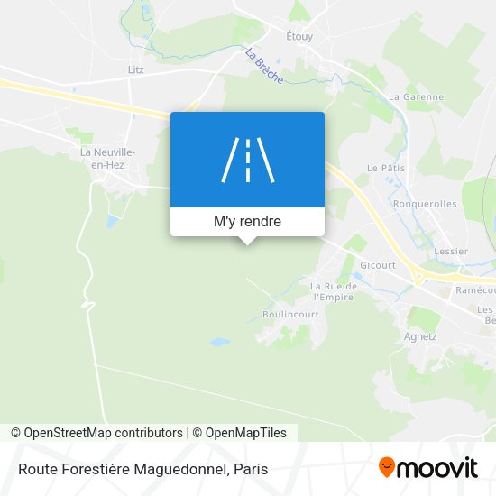 Route Forestière Maguedonnel plan
