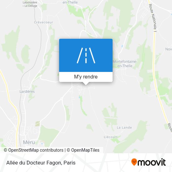 Allée du Docteur Fagon plan