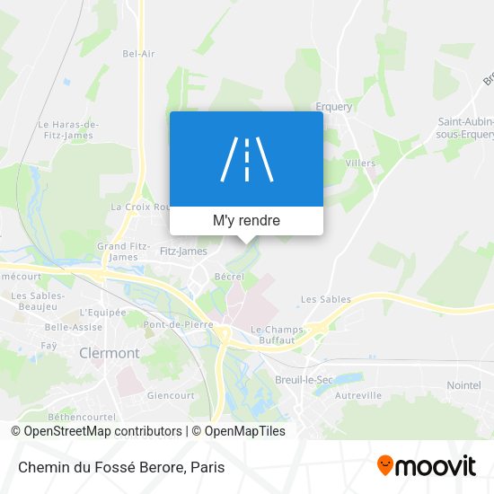 Chemin du Fossé Berore plan