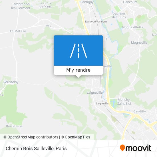 Chemin Bois Sailleville plan