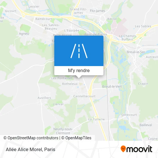 Allée Alice Morel plan