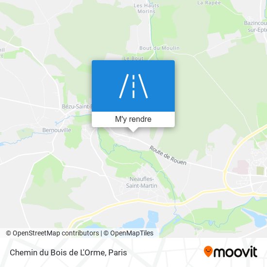 Chemin du Bois de L'Orme plan