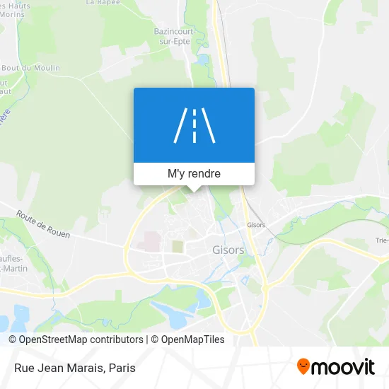 Rue Jean Marais plan