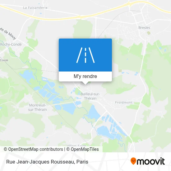 Rue Jean-Jacques Rousseau plan