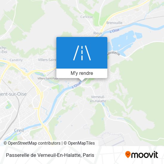Passerelle de Verneuil-En-Halatte plan
