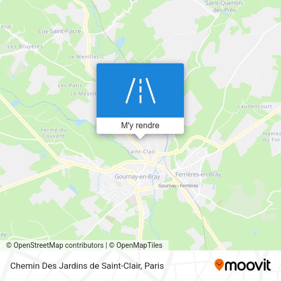 Chemin Des Jardins de Saint-Clair plan