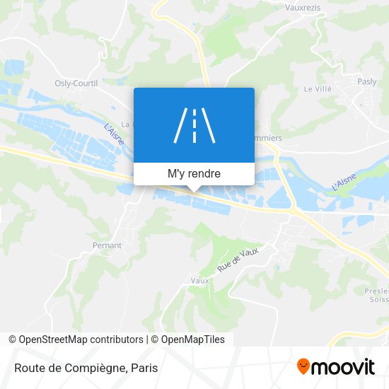 Route de Compiègne plan