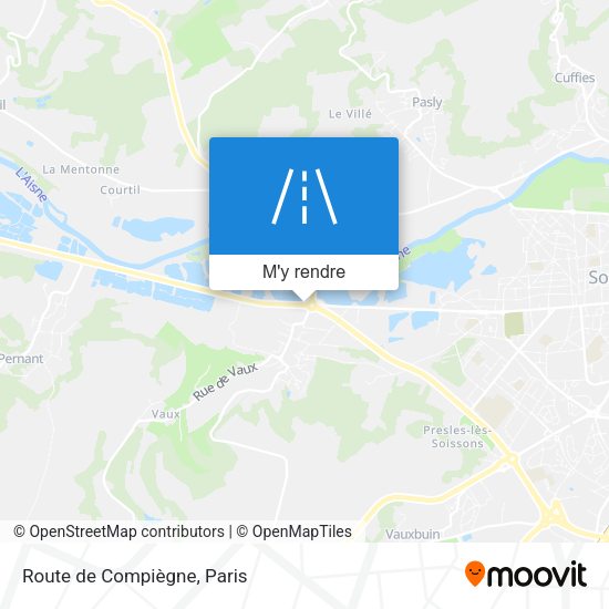Route de Compiègne plan