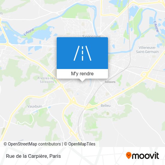 Rue de la Carpière plan