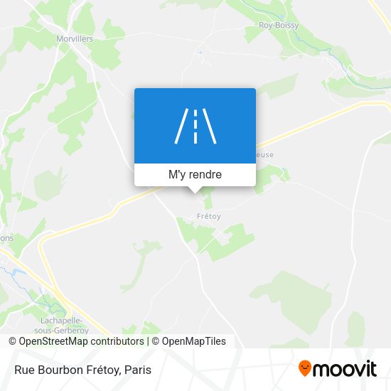 Rue Bourbon Frétoy plan