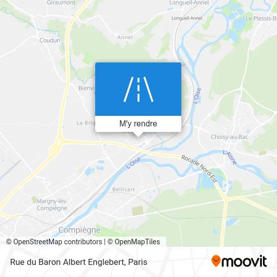 Rue du Baron Albert Englebert plan