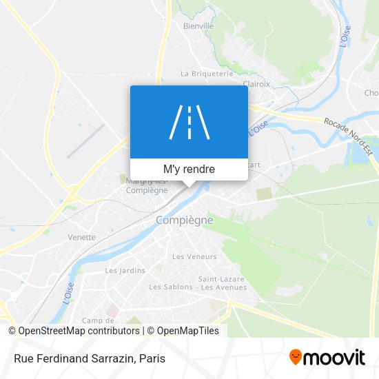Rue Ferdinand Sarrazin plan