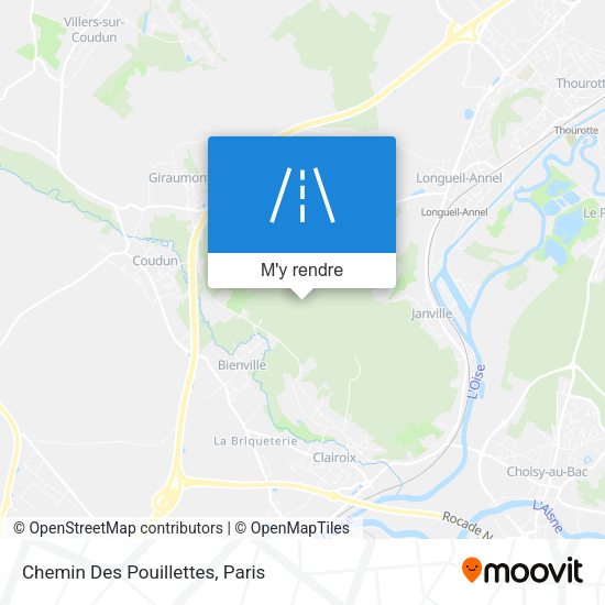 Chemin Des Pouillettes plan