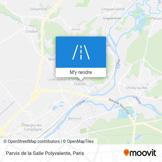 Parvis de la Salle Polyvalente plan