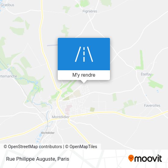 Rue Philippe Auguste plan