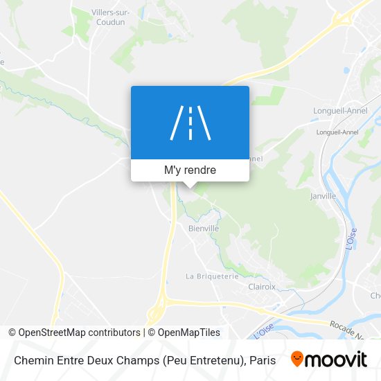 Chemin Entre Deux Champs (Peu Entretenu) plan
