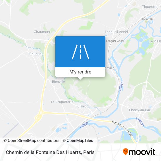 Chemin de la Fontaine Des Huarts plan